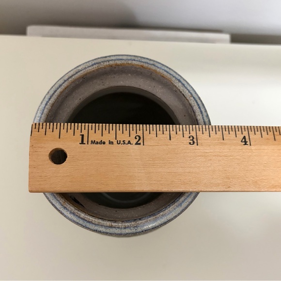 Blue-Green Ceramic Vase - Picture 6 of 6